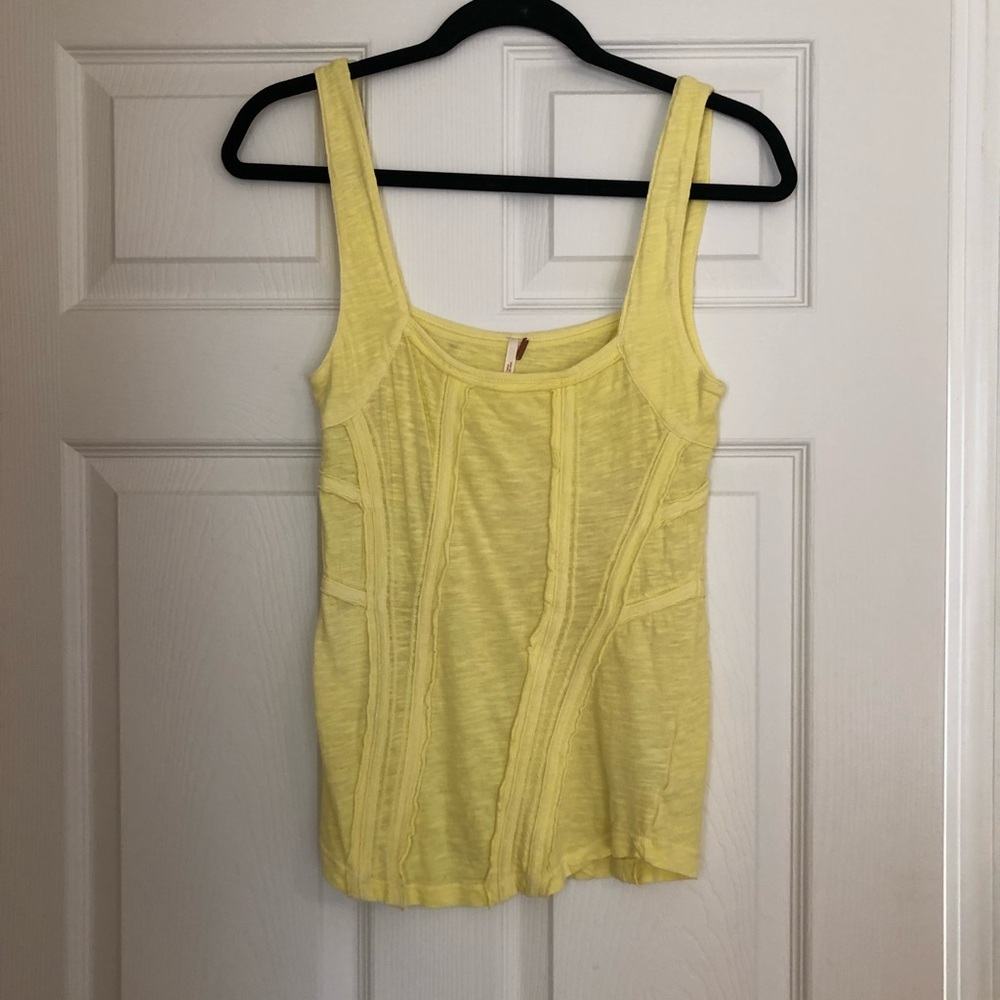 Free People Yellow Tank